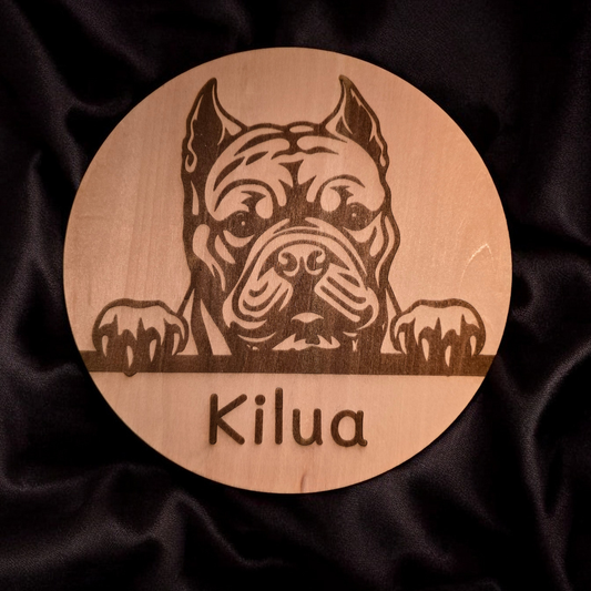 Holzschild - Hund